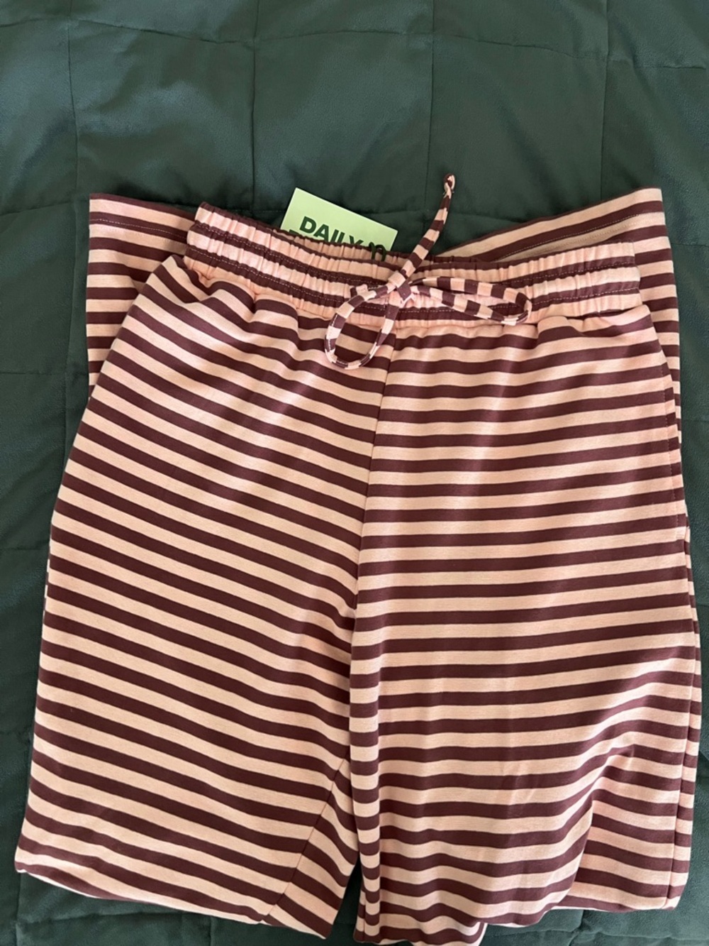 Daily Drills Striped Lounge Pants - pink